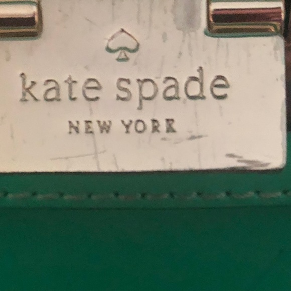 Green Kate Spade satchel with shoulder strap new - Picture 7 of 9